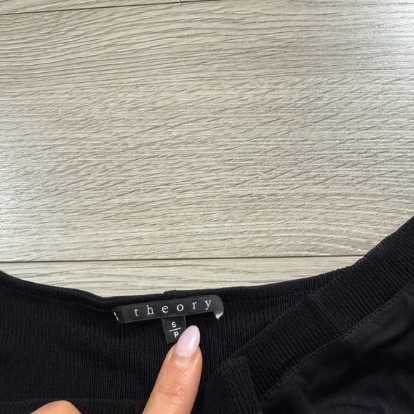 Theory Odettia Horoscope Black Viscose Slinky Mini Dress - Picture 5 of 9